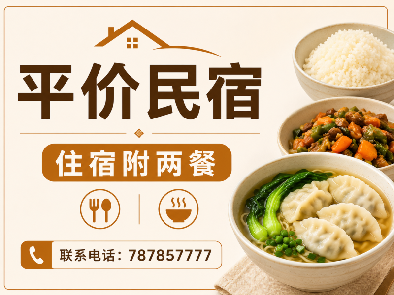 平价民宿 住宿附两餐